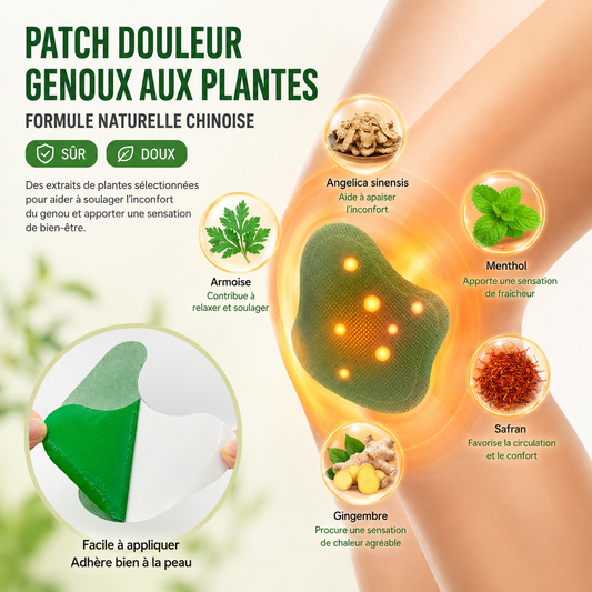 Patch Antidouleur Genou Nova+ — Soulagement Ciblé